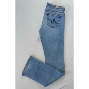 AG The Colette Slim Boot 5-Pocket Stretch Denim Jeans. Light Wash, Women's 27R.